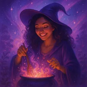 My Spirit Image-Magical Alchemist Brewing Potion
